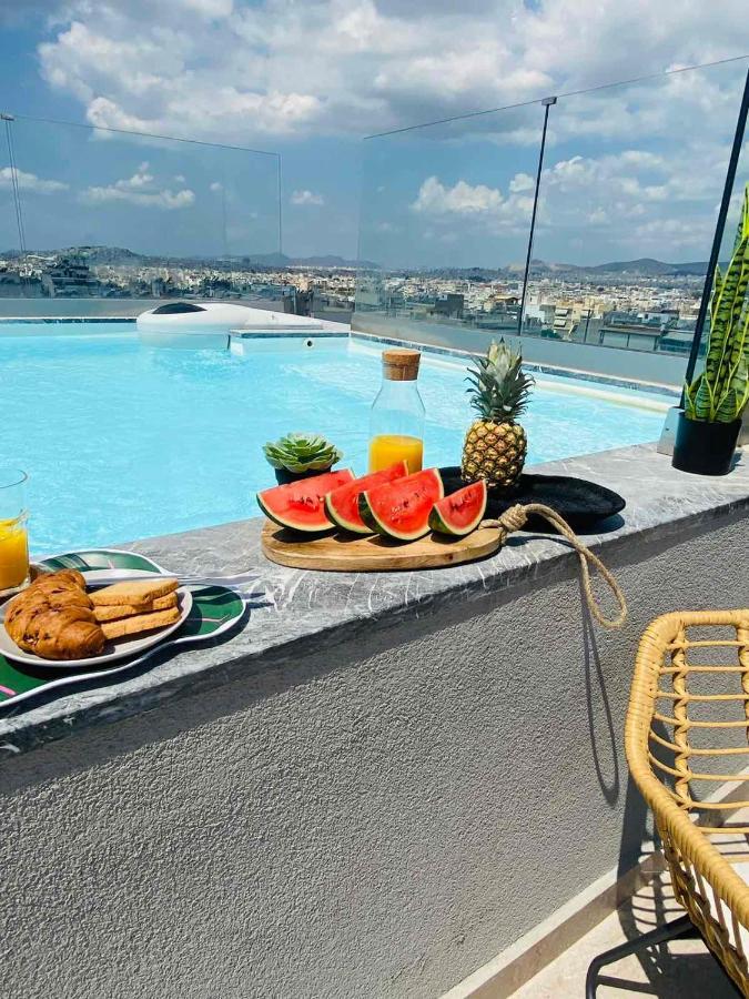 New 2Bd Aprt With Shared Rooftop Pool E2 Athen Exterior foto