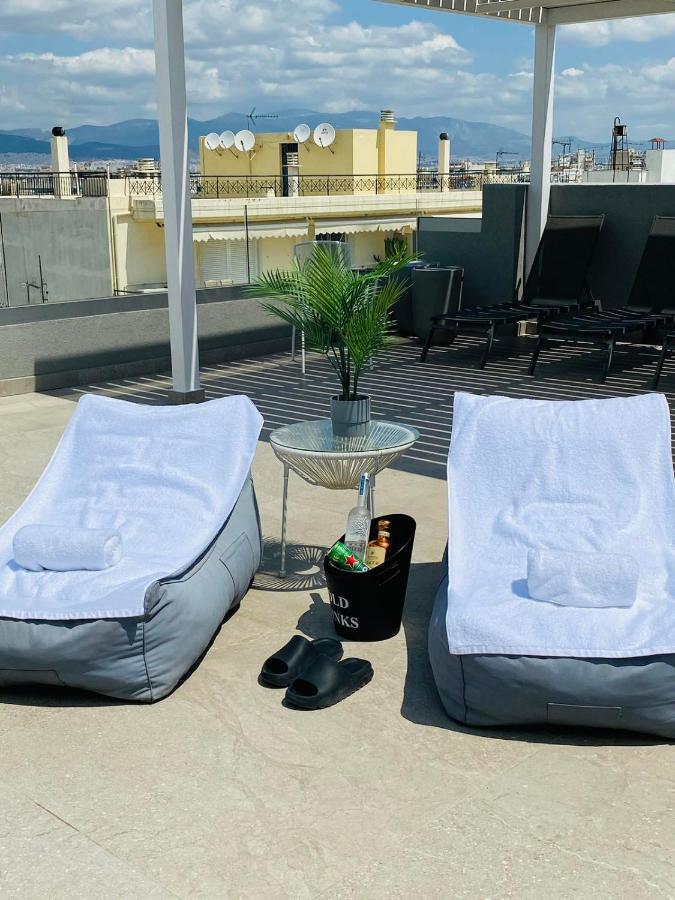 New 2Bd Aprt With Shared Rooftop Pool E2 Athen Exterior foto