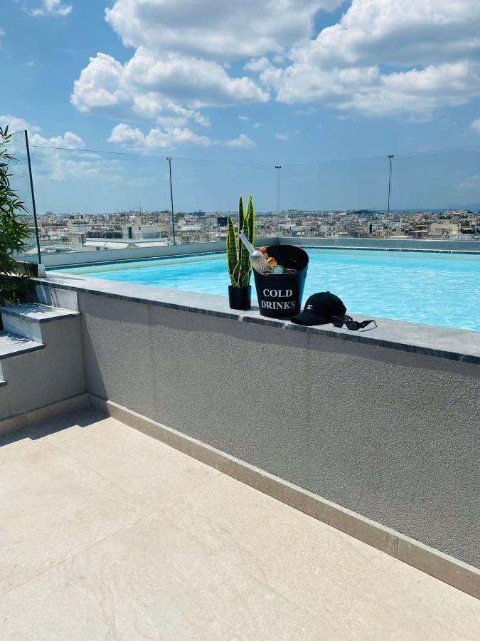 New 2Bd Aprt With Shared Rooftop Pool E2 Athen Exterior foto