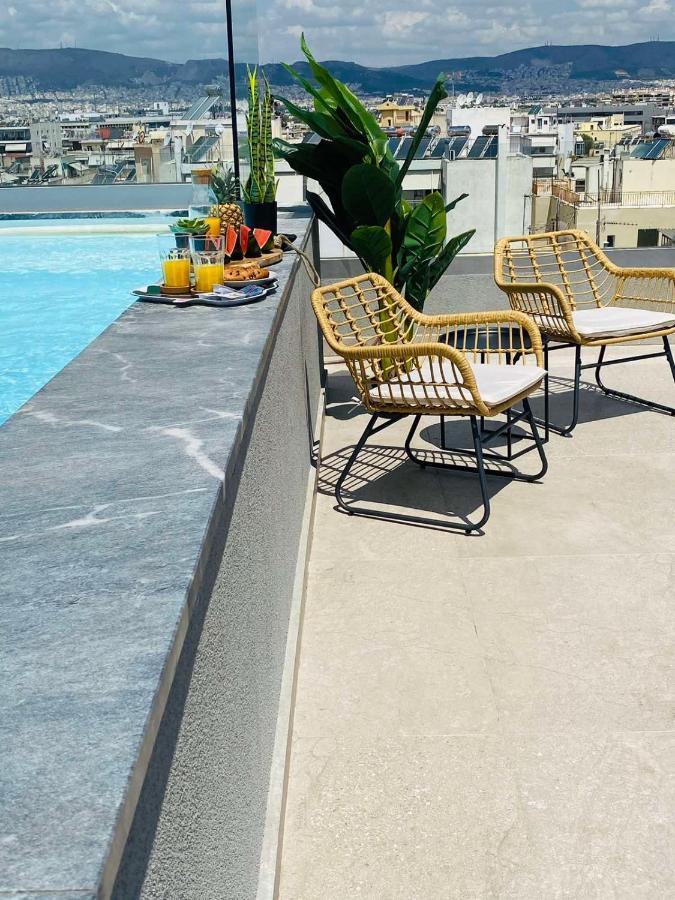 New 2Bd Aprt With Shared Rooftop Pool E2 Athen Exterior foto